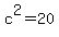 +c%5E2+=+20+