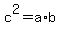 +c%5E2+=+a%2Ab+