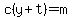 +c+%28y%2B+t%29+=+m