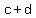 +c+%2B+d+