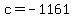 +c+=+-1161+