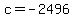 +c+=+-2496+