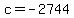 +c+=+-2744+