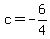 +c+=+-6%2F4+
