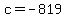 +c+=+-819+