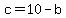 +c+=+10+-+b+