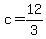 +c+=+12%2F3+