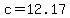 +c+=+12.17