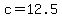 +c+=+12.5