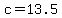 +c+=+13.5+