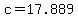 +c+=+17.889+