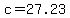 +c+=+27.23+