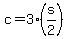 \"+c+=+3%2A%28s%2F2%29+\"