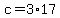 +c+=+3%2A17+