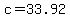+c+=+33.92+