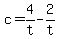 +c+=+4%2Ft+-+2%2Ft+