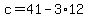 +c+=+41-3%2A12