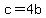 +c+=+4b+