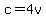 +c+=+4v+