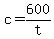 +c+=+600%2Ft+