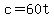 +c+=+60t+