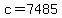 +c+=+7485+