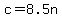 +c+=+8.5n+