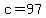 +c+=+97+