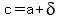 +c+=+a%2Bdelta+