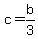 +c+=+b%2F3+