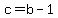 +c+=+b+-+1+