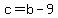 +c+=+b+-+9+