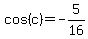 +cos%28c%29+=+-5%2F16+