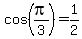 +cos%28pi%2F3%29+=+1%2F2+
