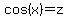 +cos%28x%29+=+z+