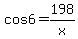 +cos6=198%2Fx