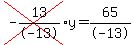 +cross%28-13%2F-13%29y+=+65%2F-13