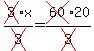 +cross%283%29x%2Fcross%283%29=cross%2860%2920%2Fcross%283%29