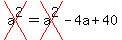 +cross%28a%5E2%29+=++cross%28a%5E2%29+-4a++%2B+40