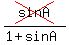 +cross%28sinA%29%2F%281%2BsinA%29
