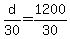 +d%2F30+=+1200%2F30+