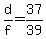 +d%2Ff+=+37%2F39+