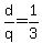 +d%2Fq+=+1%2F3+