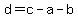 +d=c-a-b