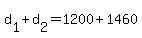 +d%5B1%5D+%2B+d%5B2%5D+=+1200+%2B+1460+