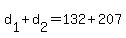 +d%5B1%5D+%2B+d%5B2%5D+=+132+%2B+207+