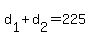 +d%5B1%5D+%2B+d%5B2%5D+=+225+