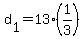 +d%5B1%5D+=+13%2A%281%2F3%29+