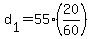 +d%5B1%5D+=+55%2A%28+20%2F60+%29+