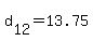 +d%5B12%5D+=+13.75+